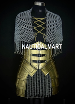 Medieval Chainmail Corset Armor Set: Steel Warrior Costume - LARP Cospla... - $199.00