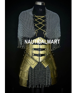 Medieval Chainmail Corset Armor Set: Steel Warrior Costume - LARP Cospla... - €168,54 EUR