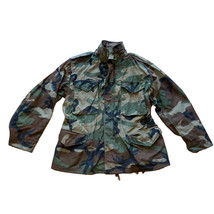US Army Cold Weather Jacket Coat So-Sew Industries Military Medium Short Camo - £22.03 GBP