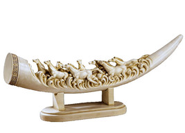 Chinese Galloping Horses Sculpture Replica Reproduction - £79.05 GBP