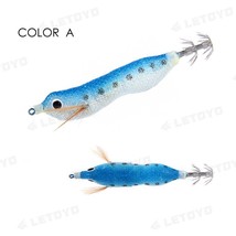 LETOYO Flashing LED Squid Jig Lures 80mm 12g Auto  Eging Fishing Cuttlefish  Glo - £40.24 GBP