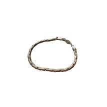 Liz Claiborne Signed Silver TonedMetal Snake Chain Bracelet - £11.09 GBP