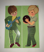 2 Vintage Gibson Just Kids Die Cut Birthday Cards Guitar and Bowling Exc... - $411.78 MXN