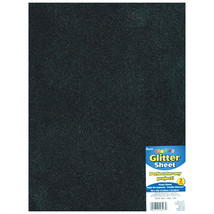 Glitter Foam Sheet Black 2mm thick 9 X 12 Inches - £12.48 GBP
