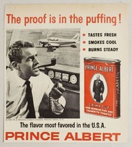 1963 Print Ad Prince Albert Tobacco Air Traffic Controller Smokes a Pipe - $9.88