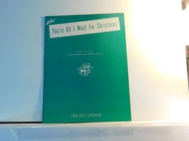 You&#39;re All I Want for Christmas- vintage sheet music by Moore and Ellis c1948 - $7.91