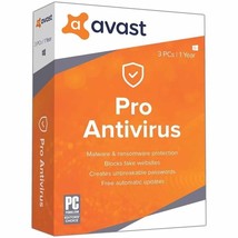 Original Retail Box - Avast Pro Antivirus  3 PC 1 Year - £14.85 GBP