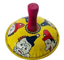 Noisemaker antique tin toy vtg noise maker life party Kirchhof Creepy Clown sad - £18.56 GBP