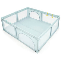 Large Infant Baby Playpen Safety Play Center Yard with 50 Ocean Balls-Blue - Co - £123.26 GBP