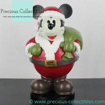 Extremely rare! Mickey Mouse as Santa candy jar. Vintage Walt Disney collectible - £470.14 GBP