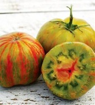 20 Organic Green Berkeley Tie-Dye Tomato Seeds Juicy Sweet Tasty Fresh Garden - $10.00