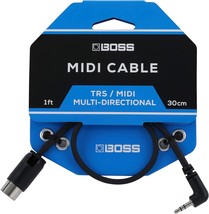 Boss Bmidi-1-35 - 1Ft / 30Cm - Space-Saving 3.5Mm Trs To Multi-Direction... - £28.65 GBP