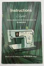 Singer 466 Sewing Machine Owners Manual 1968 Stylist Vintage Original Book - £11.32 GBP