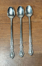 3 MCM vintage Ekco Eterna SANDRA JEANNE Stainless Japan Glossy Iced Teaspoons - £9.59 GBP