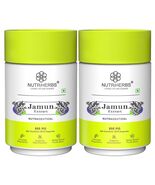 2X NUTRiHERBS Jamun Seed Extract Capsules for Sugar Control - 120Capsules - $42.99
