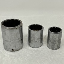 Challenger By Proto Sockets Lot Of 3 (1628, 1222, 1218) 7/8, 11/16, &amp; 9/16 USA - £7.53 GBP