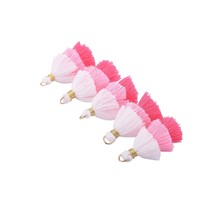 10Pcs 1.4&#39;&#39;(3.5Cm) Tiny Tri-Layered Tassels With Gold Jump Ring For Jewe... - $18.99