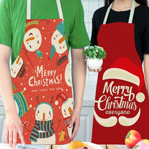 Pack of 2 Christmas Aprons for Women Men Chef Couples Cooking Aprons for... - $17.73