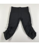 Lululemon Womens Leggings Size 4 Dark Gray Cropped Cinched - £17.15 GBP