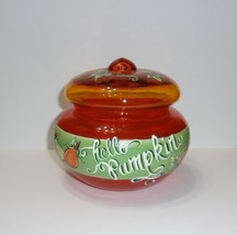 Fenton Glass One of a Kind Orange Slice Halloween Puff Box OOAK by Sunda... - $358.42