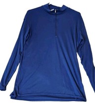 Vintage Patagonia Capilene Quarter Zip Base Shirt Made in USA Size XL Blue - £15.65 GBP