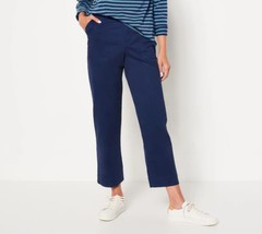 Candace Cameron Bure Reg Wide-Leg Stretch Twill Pant (Midnight Blue, 00)... - £14.37 GBP