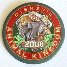 2000 Y2K Millennium Disney’s Animal Kingdom Park Promo Button Pin 2.25” - £10.12 GBP