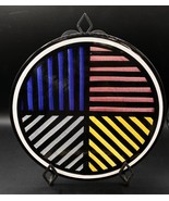 Sol Lewitt Untitled Porcelain Artists 12” Plate 1984 Vintage Stripes - €426,93 EUR