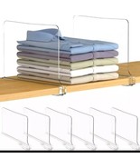 Pack Acrylic Shelf Divider for Closet Organization Closets Separator Uto... - €10,28 EUR