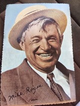 Estate Post Card Will Rogers in color unused Clear tape along part of le... - £17.01 GBP