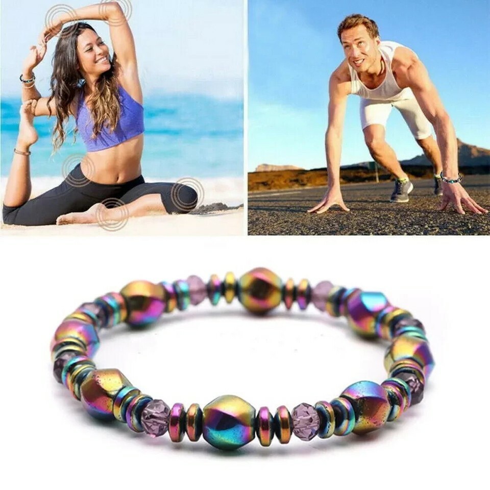 Magnetic Healing Therapy Arthritis Bracelet Hematite Weight Loss Pain Re... - $3.99