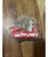1996 McDonalds 101 DALMATIANS SNOW DOME Dog Sledding DISNEY CHRISTMAS DE... - $9.50