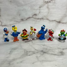 Vintage Enesco Sesame Street Neighborhood Figurines Complete Elmo Cookie Grouch  - $148.45