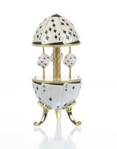 White Music Cards Carousel by Keren Kopal with Austrian Crystals-
show o... - £103.59 GBP