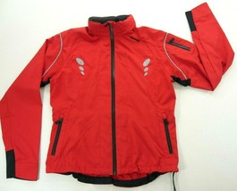 Sugoi  Orangish Red Full Zip Cycling Bike Jacket Sealed Seams Womens Medium - £33.43 GBP