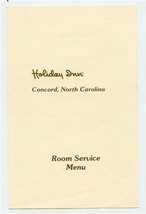 Holiday Inn Room Service Menu Concord North Carolina 1980&#39;s - £14.03 GBP