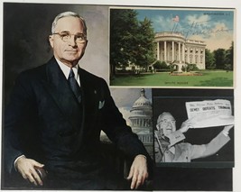 Harry Truman Signed Autographed Postcard 8.5x11 Signature Display - Life... - £469.87 GBP