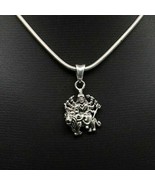 925 sterling silver blessing Goddess bhawani / Durga maa pendant jewelry... - £25.89 GBP