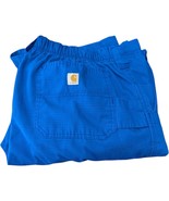 Carhartt Scrub Pants Mens Medium Tall Royal Blue Ripstop Cargo Utility (... - $400.59 MXN