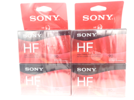 SONY High Fidelity HF Normal Bias 90 Min lot of 4 Blank Tape Sealed - £10.08 GBP