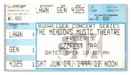 Ozzfest Concert Ticket Stub June 19 1999 Hartford Connecticut - £19.32 GBP
