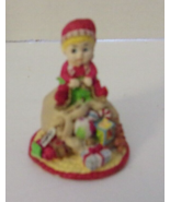 Dollhouse Miniatures Christmas Elf Sitting on Toy Bag 1:12 Resin - $93.93 MXN