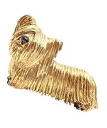 Rare! Vintage Tiffany &amp; Co 18k Yellow Gold Enamel Dog Terrier Brooch Pin... - $150,784.30 MXN