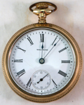 Waltham Gold Filled 15 Jewel Pocket Watch Working Warranted B&amp;B Royal 20 years - £168.85 GBP