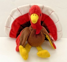 1996 Ty Beanie Babies &quot;Gobbles&quot; Retired Turkey BB9 - $12.99