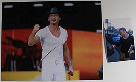 Tim McGraw Signed Autographed Color Glossy 11x14 Photo w/ Proof Photo - £63.30 GBP