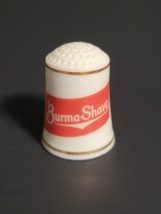 Vintage Franklin Mint &quot;Burma Shave&quot; Advertising Porcelain Thimble Collectible - £7.78 GBP