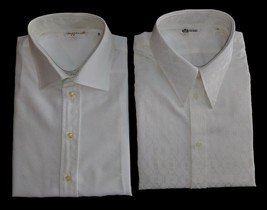 White Shirt Ceremony Real Vintage Ages 70 Fabric Wrought Measures Great Vtg - £34.86 GBP+