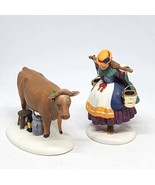 Dept 56 EIGHT MAIDS A- MILKING Dickens Village Twelve Days of Christmas ... - £28.06 GBP