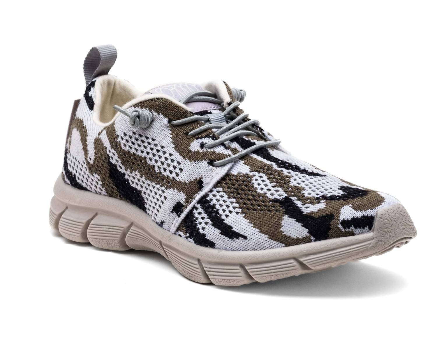 Woolloomooloo men's fraser ii sneaker in SAND CAMO MERINO WOOL